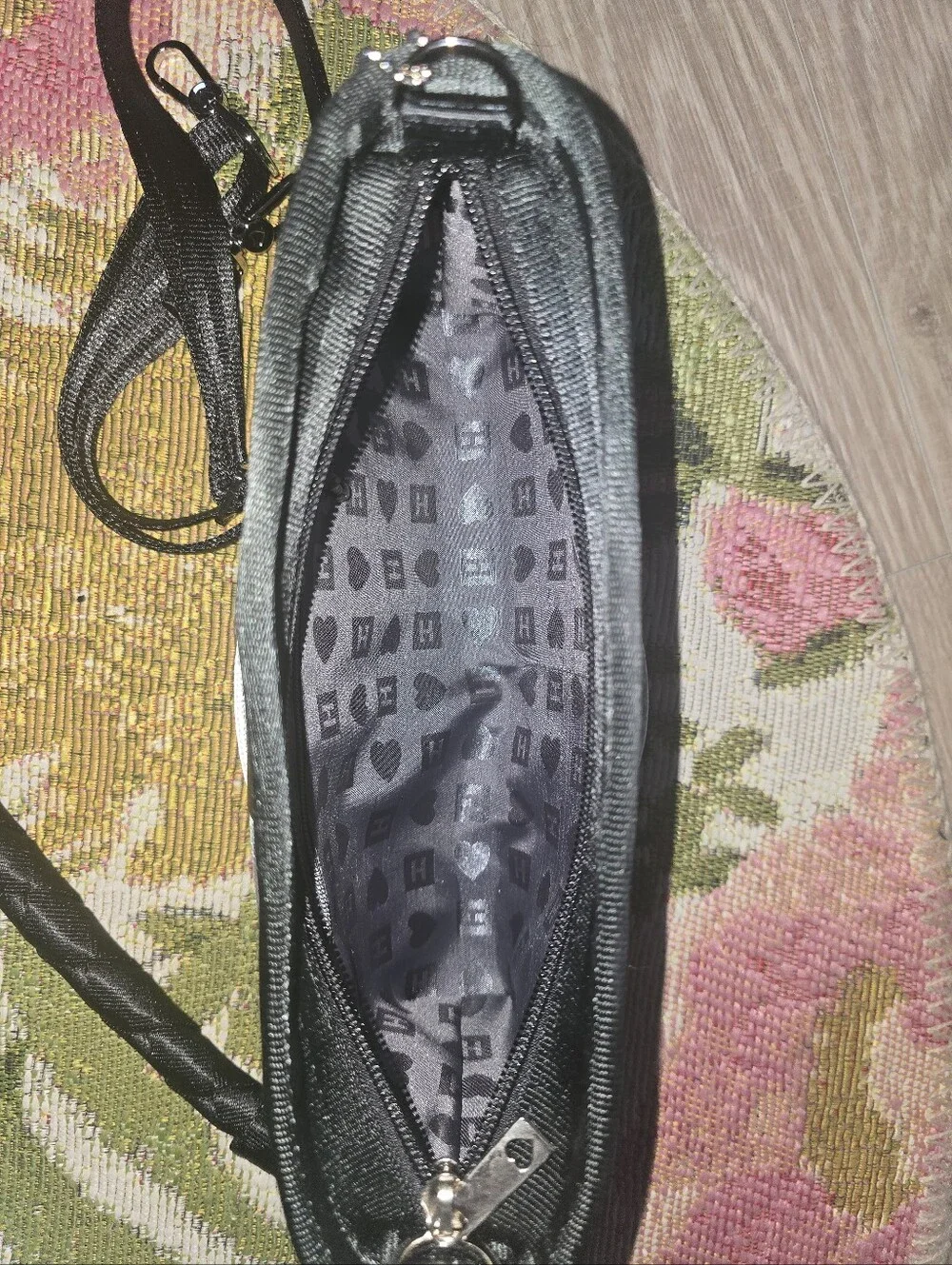 Harvey's Bags Convertible Clutch Never Used To Include Black Lola Strap